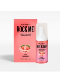 Жидкий вибратор Nuei Rock Me! с ароматом клубники - 20 мл. - Nuei cosmetics - купить с доставкой в Рыбинске