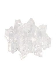 Прозрачное гелевое эрекционное кольцо-звезда - Toyfa Basic - в Рыбинске купить с доставкой