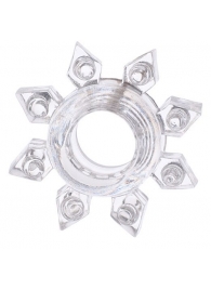 Прозрачное гелевое эрекционное кольцо-звезда - Toyfa Basic - в Рыбинске купить с доставкой