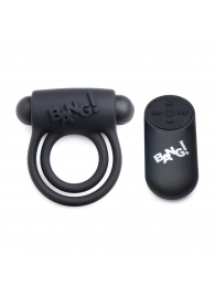 Черное эрекционное виброкольцо 28X Remote Control Vibrating Cock Ring   Bullet - XR Brands - в Рыбинске купить с доставкой