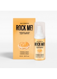 Жидкий вибратор Nuei Rock Me! с ароматом печенья и сливок - 20 мл. - Nuei cosmetics - купить с доставкой в Рыбинске