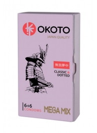 Презервативы OKOTO Mega Mix - 12 шт. - Sitabella - купить с доставкой в Рыбинске