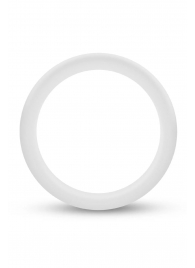 Белое люминесцентное эрекционное кольцо Silicone Glo Cock Ring - Blush Novelties - в Рыбинске купить с доставкой