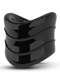 Черное эрекционное кольцо на мошонку Beef Ball Stretcher Snug X Long - Blush Novelties - в Рыбинске купить с доставкой