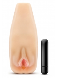 Мастурбатор-вагина с вибрацией Soft   Wet Natasha Realistic Beige Masturbator - Blush Novelties - в Рыбинске купить с доставкой