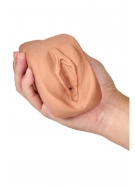 Маструбатор-вагина с вибрацией Soft   Wet Renata Realistic Tan Masturbator - Blush Novelties - в Рыбинске купить с доставкой