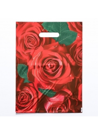 Пакет с цветочным принтом и вырубной ручкой (30х40 см) - Сима-Ленд - купить с доставкой в Рыбинске