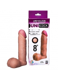 Фаллическая насадка для страпона UNICOCK 8  - 20 см. - LOVETOY (А-Полимер) - купить с доставкой в Рыбинске