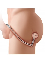 Кольцо на пенис с анальным стимулятором Stainless Steel Anal Hook   Cock Ring - BlueLine - в Рыбинске купить с доставкой