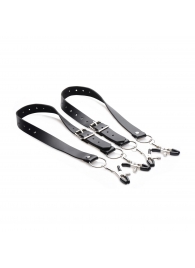 Ремни с зажимами для половых губ Spread Labia Spreader Straps with Clamps - XR Brands - купить с доставкой в Рыбинске