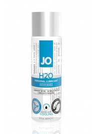 Охлаждающий лубрикант на водной основе JO Personal Lubricant H2O COOLING - 60 мл. - System JO - купить с доставкой в Рыбинске