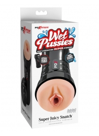 Мастурбатор-вагина в колбе Super Juicy Snatch - Pipedream - в Рыбинске купить с доставкой