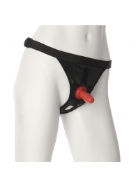 Трусики со штырьком для фиксации насадок Ultra Harness with Plug - Doc Johnson - купить с доставкой в Рыбинске