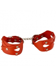Красные наручники «Цезарь» - Sitabella - купить с доставкой в Рыбинске