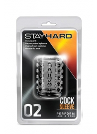 Прозрачная насадка на пенис с шишечками STAY HARD COCK SLEEVE 02 CLEAR - Blush Novelties - в Рыбинске купить с доставкой