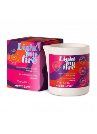 Массажная свеча Light My Fire Coconut с ароматом кокоса - 65 гр. - Love to Love - купить с доставкой в Рыбинске