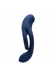 Синее эрекционное виброкольцо с двойным подхватом мошонки Ring Around The Rosy - Zero Tolerance - в Рыбинске купить с доставкой