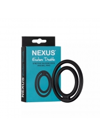 Черное двойное эрекционное кольцо Nexus Enduro Double - Nexus Range - в Рыбинске купить с доставкой