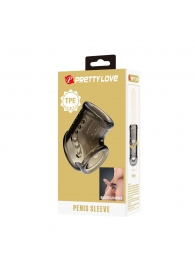 Дымчатая насадка на пенис и мошонку - Baile - в Рыбинске купить с доставкой