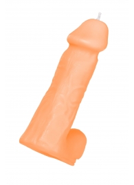 Оранжевая сувенирная свеча «Пенис» - Pecado - купить с доставкой в Рыбинске