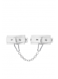 Белые мини-оковы со скруглёнными углами - Pecado - купить с доставкой в Рыбинске