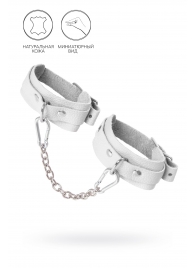 Белые мини-оковы со скруглёнными углами - Pecado - купить с доставкой в Рыбинске