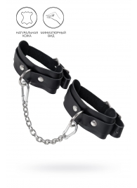 Черные мини-оковы со скруглёнными углами - Pecado - купить с доставкой в Рыбинске