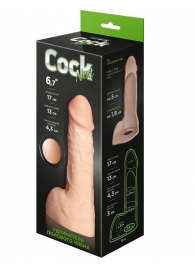 Телесный фаллоудлинитель с мошонкой Cock Next - 17 см. - LOVETOY (А-Полимер) - в Рыбинске купить с доставкой