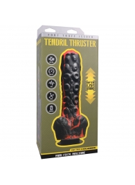 Черно-красная мини-машина на присоске Tendril Thruster - 21,6 см. - Doc Johnson - купить с доставкой в Рыбинске