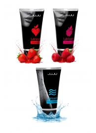 Набор из 3 лубрикантов JUJU (увлажняющий, клубника, малина) - JuJu - купить с доставкой в Рыбинске