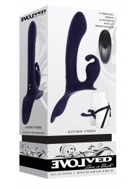 Женский страпон с вибрацией Giving Vibes - Evolved - купить с доставкой в Рыбинске