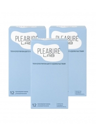 Набор из 3 упаковок ультратонких презервативов Pleasure Lab (по 12 шт.) - Pleasure Lab - купить с доставкой в Рыбинске