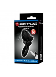 Черное эрекционное кольцо с вибрацией Adrien - Baile - в Рыбинске купить с доставкой