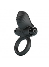 Черное эрекционное кольцо с вибрацией Adrien - Baile - в Рыбинске купить с доставкой