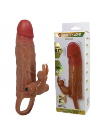 Карамельная вибронасадка с клиторальным стимулятором Osmar - 20,5 см. - Baile - в Рыбинске купить с доставкой