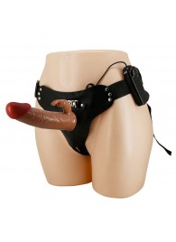 Мужской полый страпон с вибрацией Marion - Baile - купить с доставкой в Рыбинске