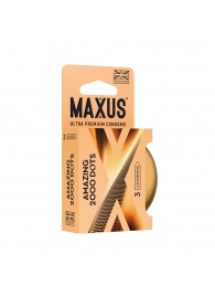 Точечные презервативы MAXUS 2000 Amazing Dots с железным кейсом - 3 шт. - Maxus - купить с доставкой в Рыбинске