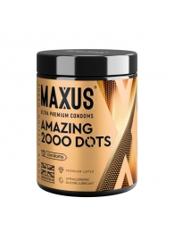 Точечные презервативы MAXUS 2000 Amazing Dots с железным кейсом - 12 шт. - Maxus - купить с доставкой в Рыбинске