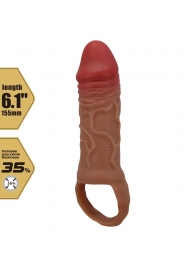 Реалистичная насадка на член Peirre - 15,5 см. - Baile - в Рыбинске купить с доставкой