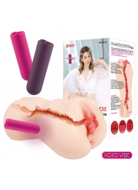 Мастурбатор-вагина с вибрацией Jenny Onahole edition 005 - KOKOS - в Рыбинске купить с доставкой