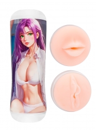 Двусторонний мастурбатор аниме - ротик и вагина - Tokyo Style - в Рыбинске купить с доставкой