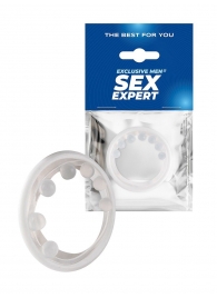 Эрекционное кольцо с мягкой стимулирующей насадкой - Sex Expert - в Рыбинске купить с доставкой