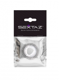 Эластичное эрекционное кольцо с длинными черными «ресничками» - Sextaz - в Рыбинске купить с доставкой