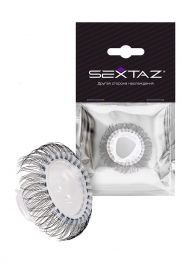 Эластичное эрекционное кольцо с длинными черными «ресничками» - Sextaz - в Рыбинске купить с доставкой