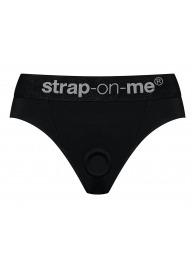 Черные трусики для насадок Heroine Lingerie Harness - size XL - Strap-on-me - купить с доставкой в Рыбинске