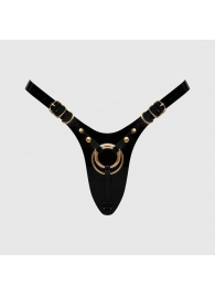 Черный пояс для фиксации насадок Strap-On-Me Leatherette Harness Fabulous - Strap-on-me - купить с доставкой в Рыбинске