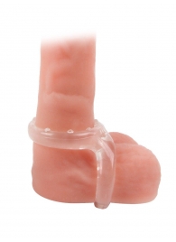 Прозрачное двойное эрекционное кольцо - Sex Expert - в Рыбинске купить с доставкой