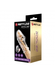 Прозрачная насадка на пенис Booker - 8 см. - Baile - в Рыбинске купить с доставкой