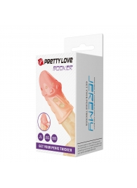 Телесная насадка на пенис Booker - 8 см. - Baile - в Рыбинске купить с доставкой