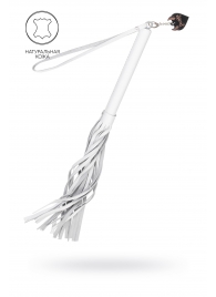 Белая кожаная плеть - 50 см. - Pecado - купить с доставкой в Рыбинске